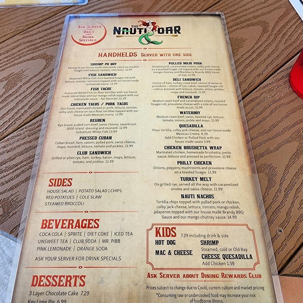 The Nauti Oar Menu image 3